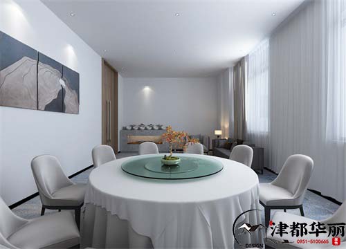 银川区党校餐厅设计方案鉴赏|银川党校餐厅设计装修公司