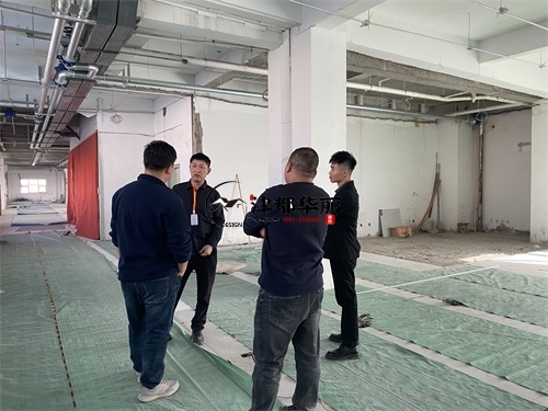 银川装修公司|银川润泰办公室装修设计工地现场