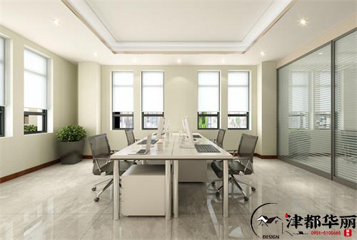 银川盈亚办公室设计装修方案鉴赏|银川办公室设计装修公司推荐