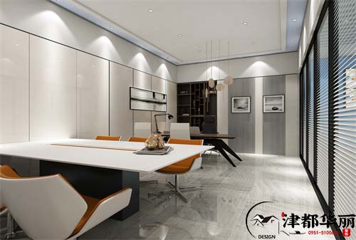 银川津都华丽|银川健康管理公司办公设计方案鉴赏|银川办公设计装修公司推荐