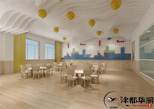 银川蒙特幼儿园设计装修方案鉴赏|银川幼儿园设计装修公司推荐