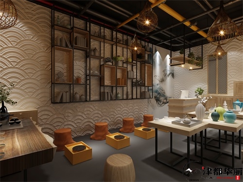 银川乐陶陶艺店设计方案鉴赏|银川陶艺店设计装修公司推荐