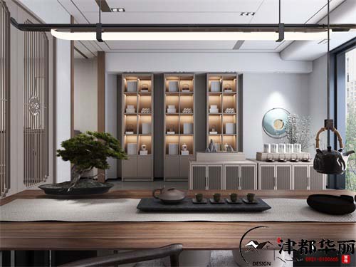 银川尚饮茶楼设计方案鉴赏|银川茶楼设计装修公司推荐