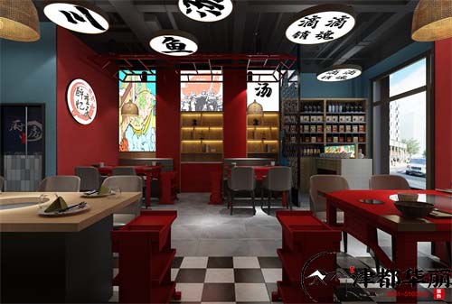 银川重庆老火锅店设计装修方案鉴赏|银川火锅店设计装修公司推荐