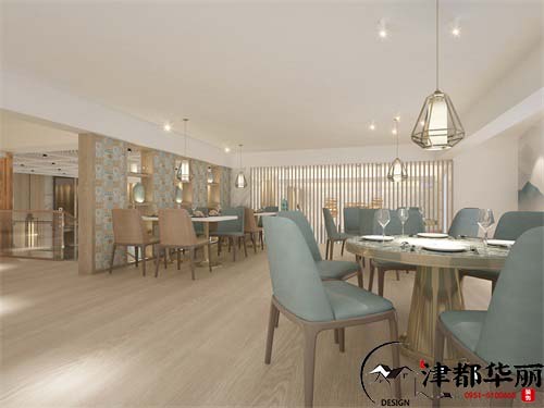 银川穆澜阁餐厅设计方案鉴赏|简约的设计风格也可以诠释不同的空间品位