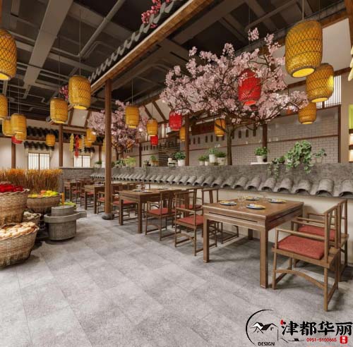 银川乡土风格餐厅设计方案鉴赏|乡土淳朴，自然悠闲