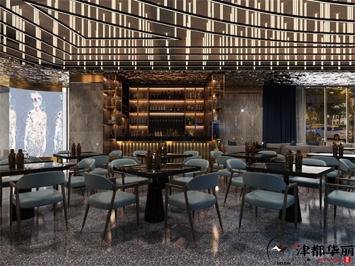 银川沙海路音乐餐厅设计方案鉴赏|动静结合，同现品质与激情
