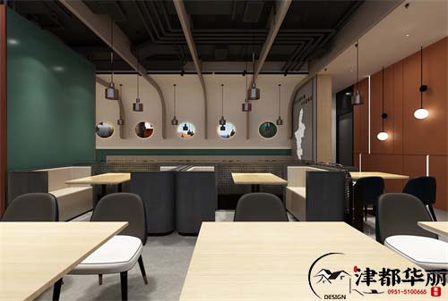 银川 鸿起顺餐厅设计方案鉴赏|将天然纹理之美发挥到