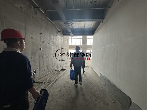 银川装修公司|银川邱悦办公楼设计现场复尺