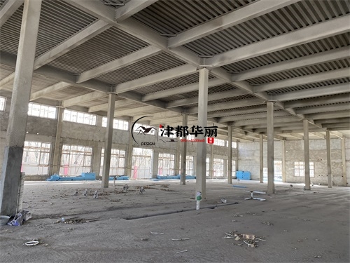 银川装修公司|银川职工餐厅设计装修项目施工现场勘察