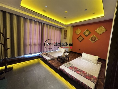 银川养生会所装修设计项目|津都华丽设计