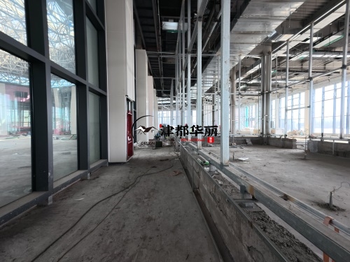 银川设计装修公司|银川智越办公楼装修设计项目现场工艺指导