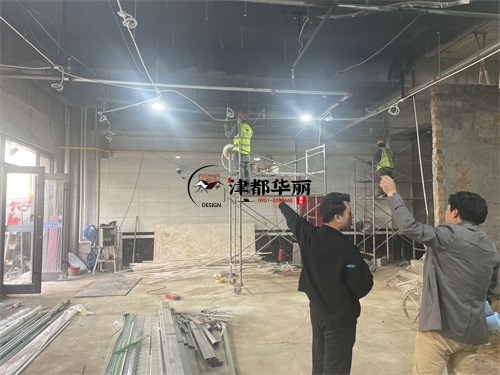 银川芯沐餐厅装修施工工艺指导现场|银川餐厅装修公司